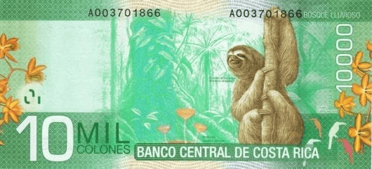 Costa Rica Colon 10000